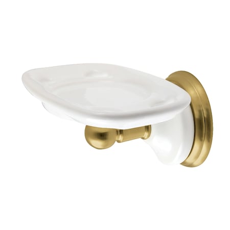 Kingston Brass Toothbrush and Tumbler Holder, Brushed Brass BA1116BB